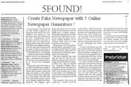 make fake article